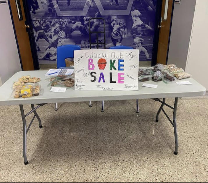 Culinary Club had a bake sale to raise funds for their club 